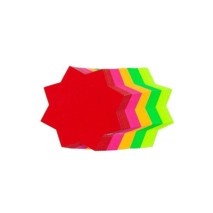 Fluorescent Stars 3in Assorted - Pack of 50