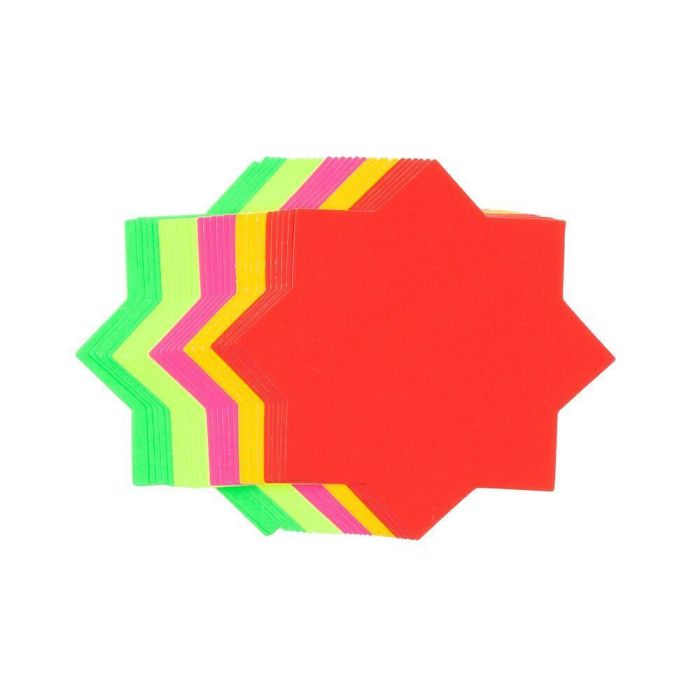 Fluorescent Stars 4in Assorted - Pack of 30