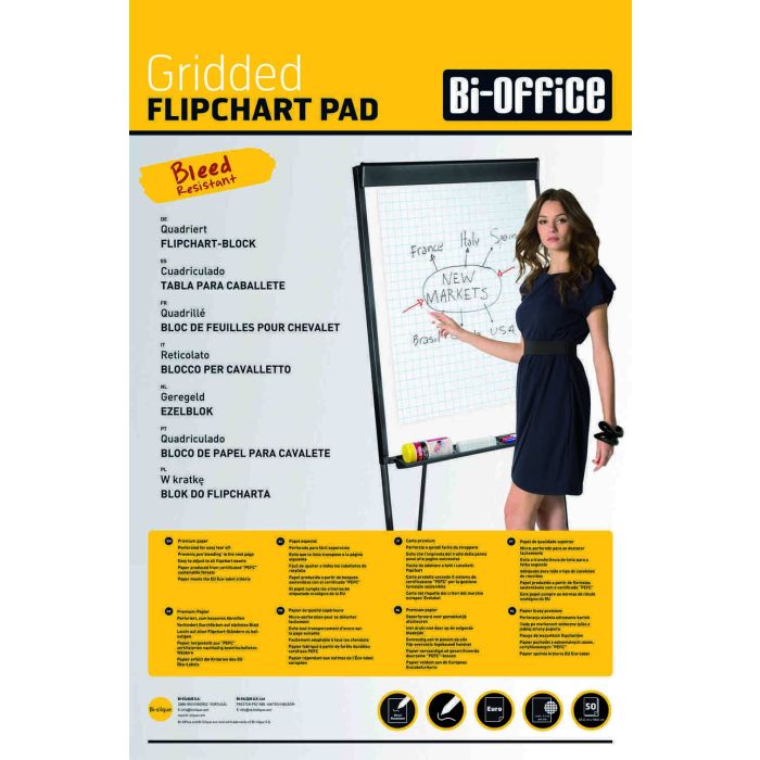 Flipchart Pads A1 Gridded - Pack of 5