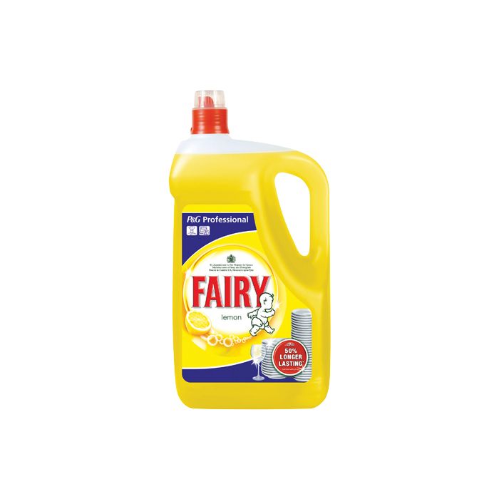Fairy Washing Up Liquid Lemon - 5L - Pack of 2