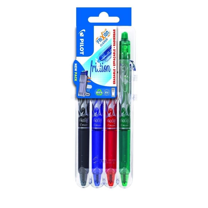 FriXion Erasable Ballpoint Clicker "Set 2 Go" - Assorted - Pack of 4