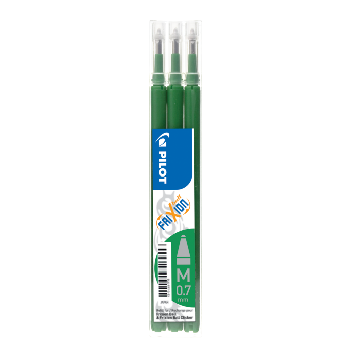 FriXion Refills 0.7mm - Green - Pack of 3