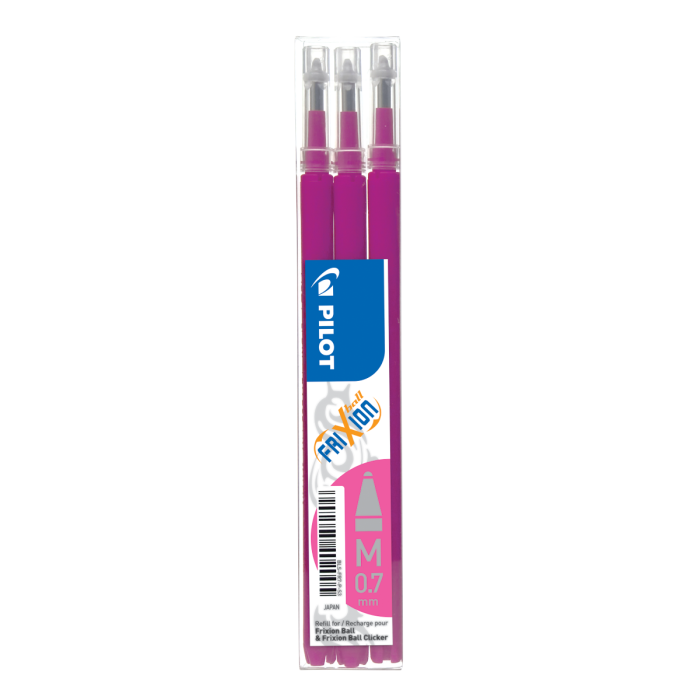 FriXion Refills 0.7mm - Pink - Pack of 3