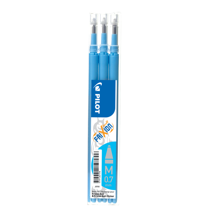FriXion Refills 0.7mm - Sky Blue - Pack of 3