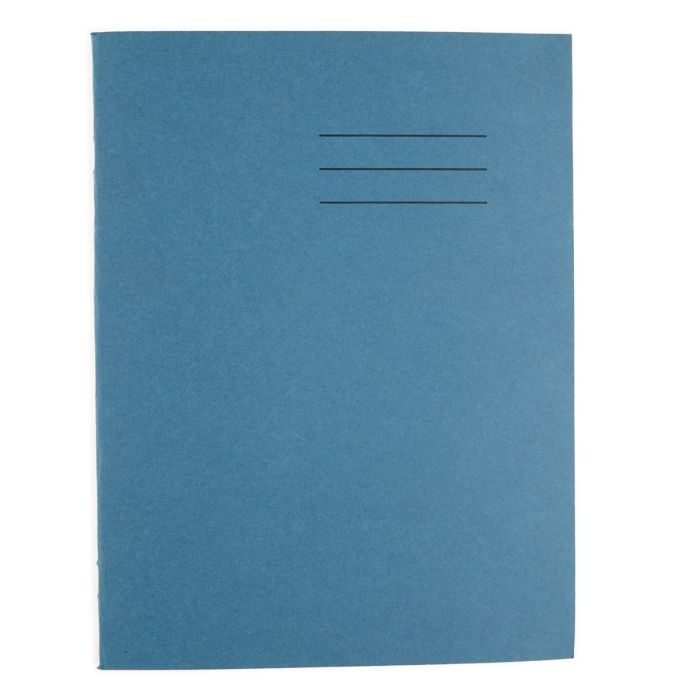 8 x 6.5" Exercise Book 80 Page 5mm Squared - Light Blue - Pack of 100
