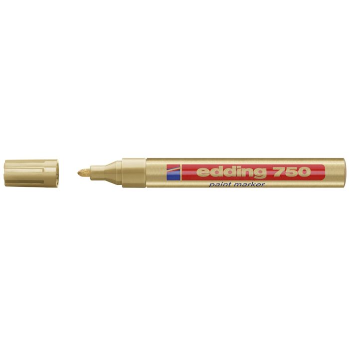 Edding 750 Broad Paintmarker - Gold - Pack of 10
