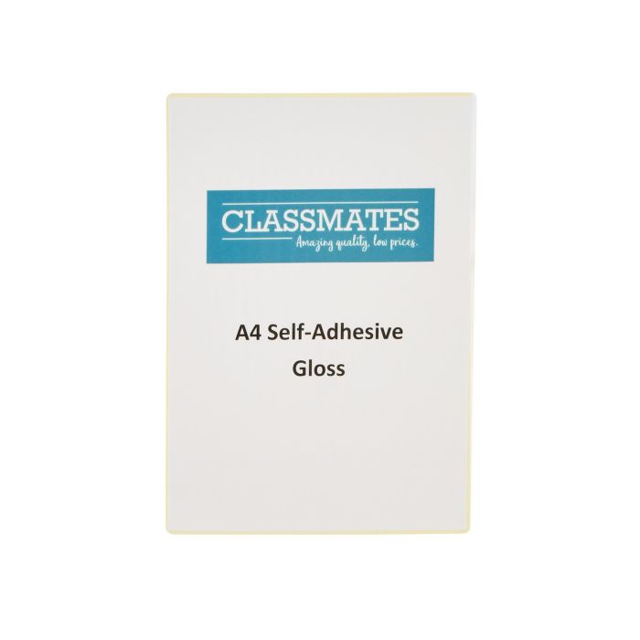 Classmates Self-Adhesive Laminating Pouches 150 Micron A4 Gloss - Pack of 100