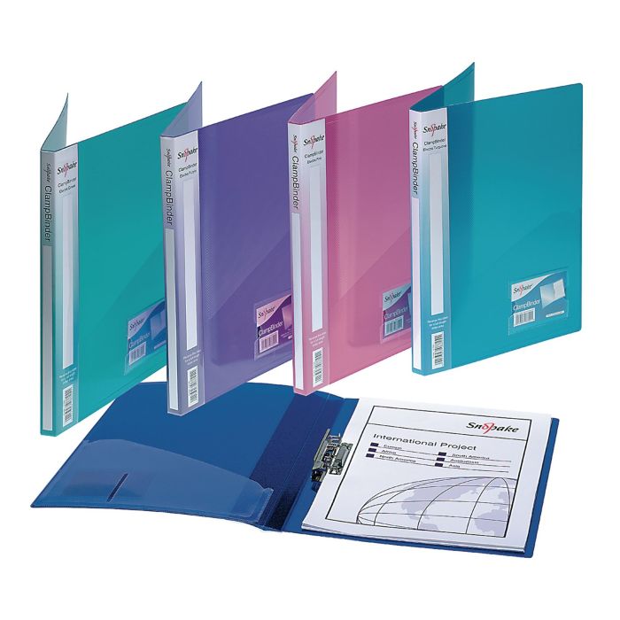 Snopake Clamp Binder A4 Assorted - Pack of 10