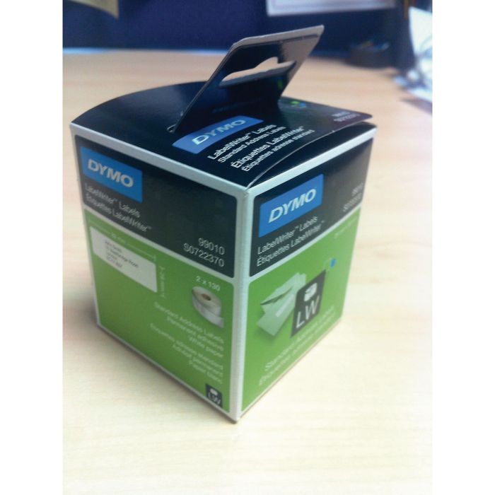 White DYMO Address Labels - 2 Rolls of 130 Labels