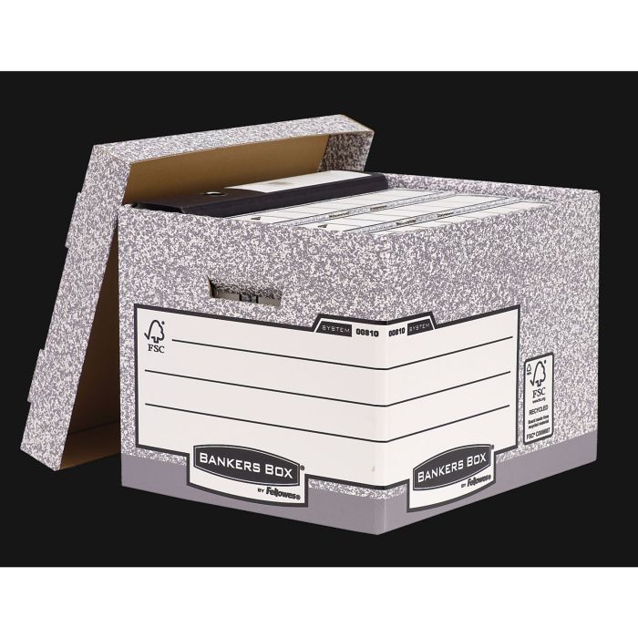 Standard Storage Box - Grey/White - Pack of 10