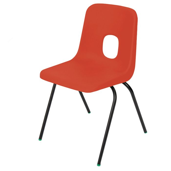 Series E Polypropylene Classroom Chair - Red - 6-8yrs
