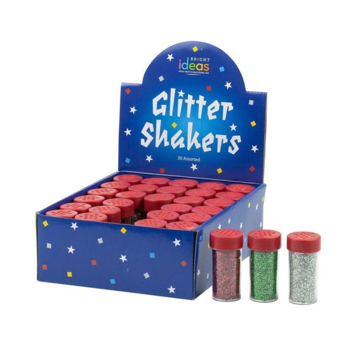 Glitter Shakers Display - 18g Shakers Assorted - Pack of 30