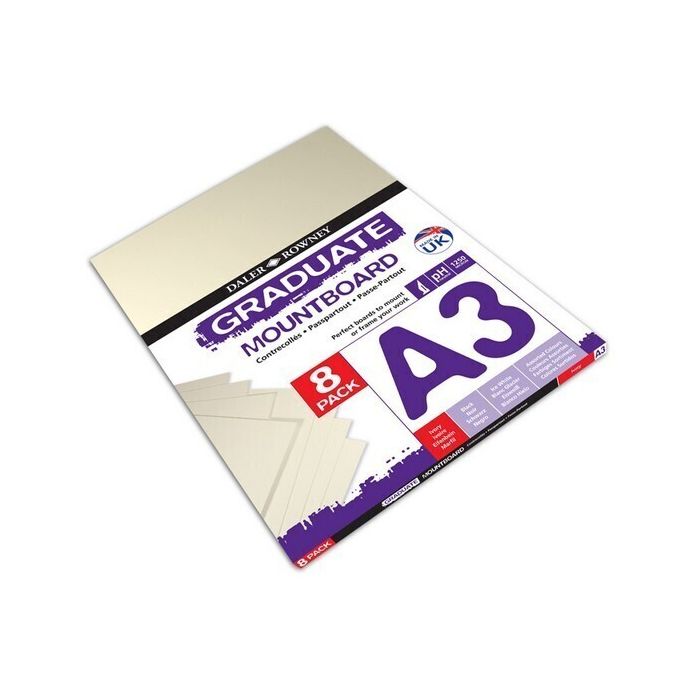 Graduate Mountboards A3 - Ivory - Pack of 8