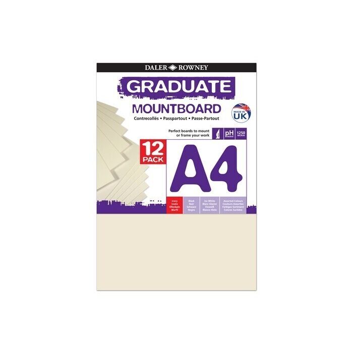 Graduate Mountboards A4 - Ivory - Pack of 12