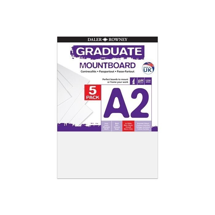 Graduate Mountboards A2 - Ice White - Pack of 5