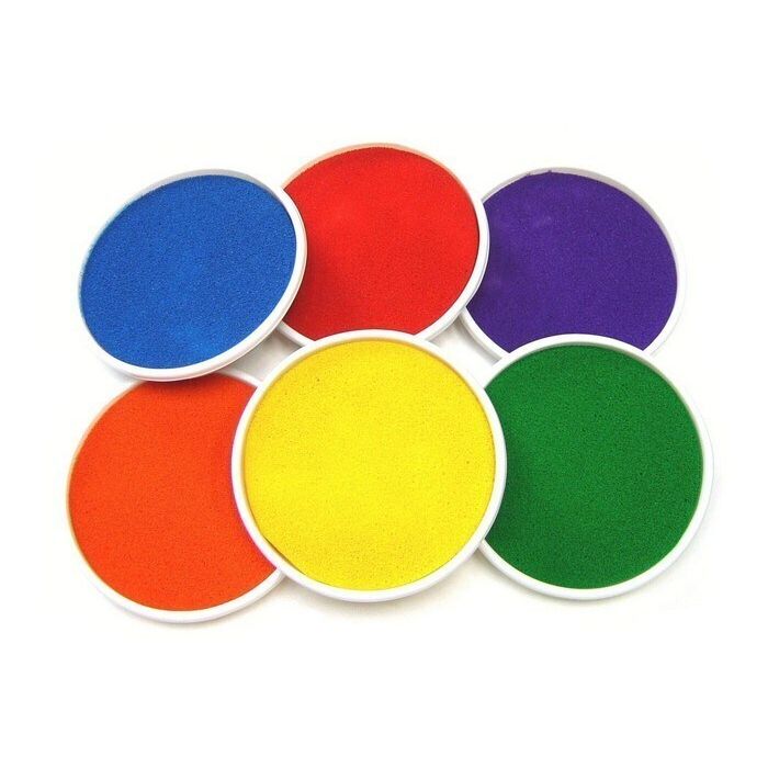 Assorted Giant Ink Pads - Pack of 6
