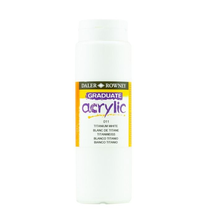 Daler & Rowney Graduate Acrylic 500ml - White