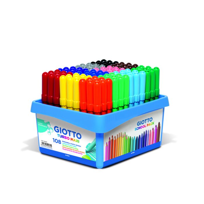 Giotto Turbo Maxi Assorted - Pack of 96