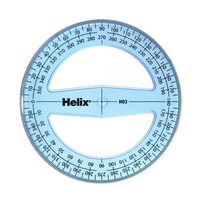 Helix Protractors 100mm 360&deg; - Pack of 50