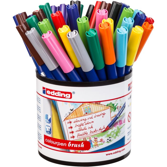Edding Colour Pen Brush - Pack of 42