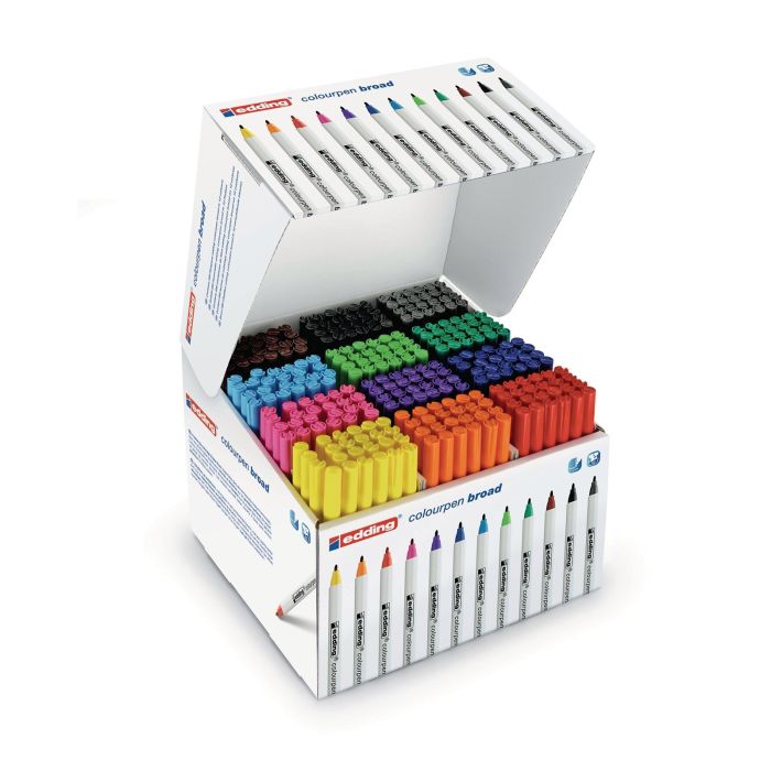 Edding Colourpen Broad - Assorted - Pack of 288