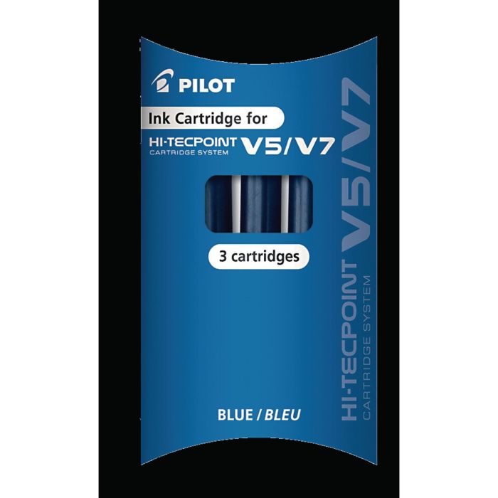 Pilot Hi-Tecpoint V5 & V7 Refills - Blue - Pack of 3