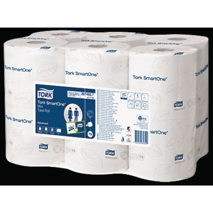 Tork SmartOne Mini Toilet Roll - 2 Ply - Pack of 12