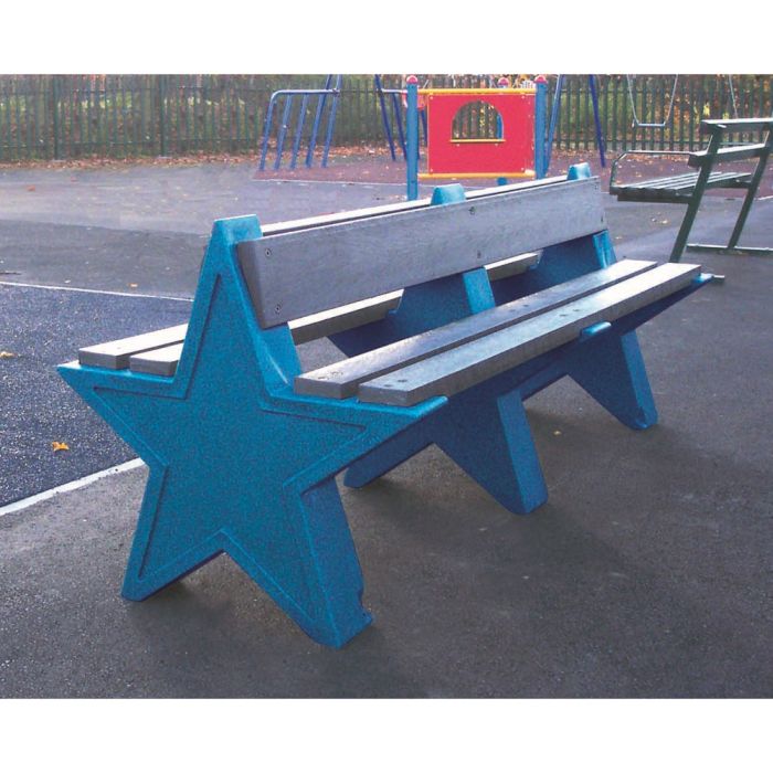 8 Seat Star Bench - Dark Blue