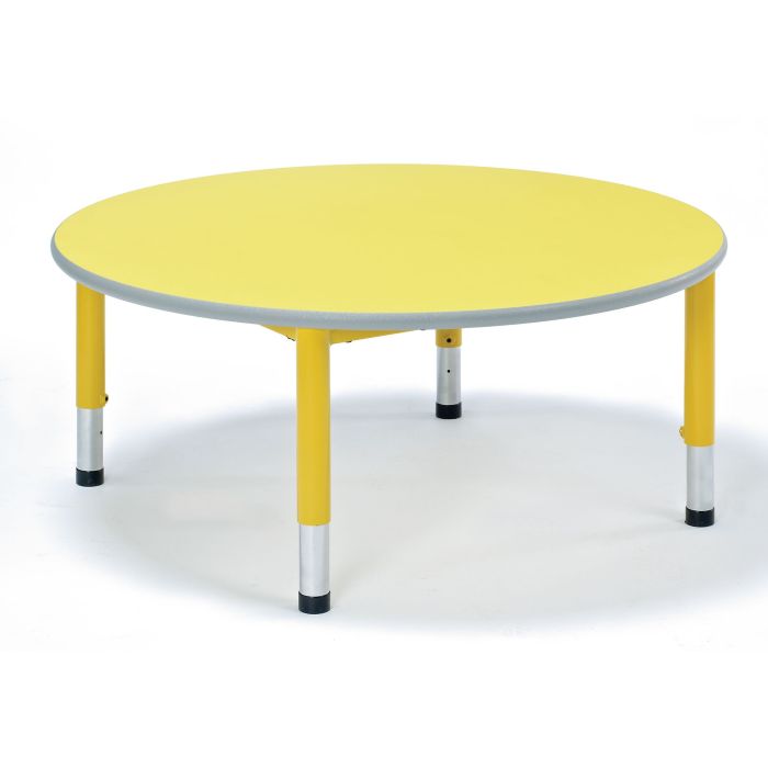 Harlequin Circular Bundle & 4 Chairs - Preschool - Yellow