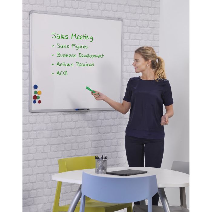 Vitreous enamel Steel (VES) Writing Boards - W900 x H600mm