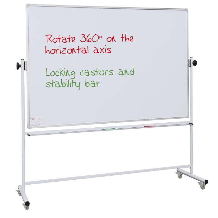 Non-Magnetic Mobile Teaching Swivel Boards - 1200 x 900mm