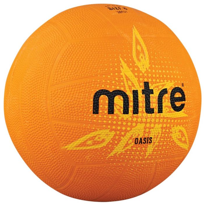 Mitre Oasis Netball - Size 5 - Orange - Pack of 12