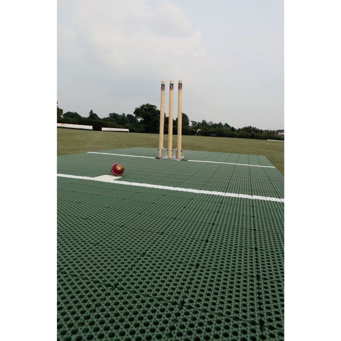Flicx Cricket Match Pitch Practice Bat End - 10 x 1.8m - Green