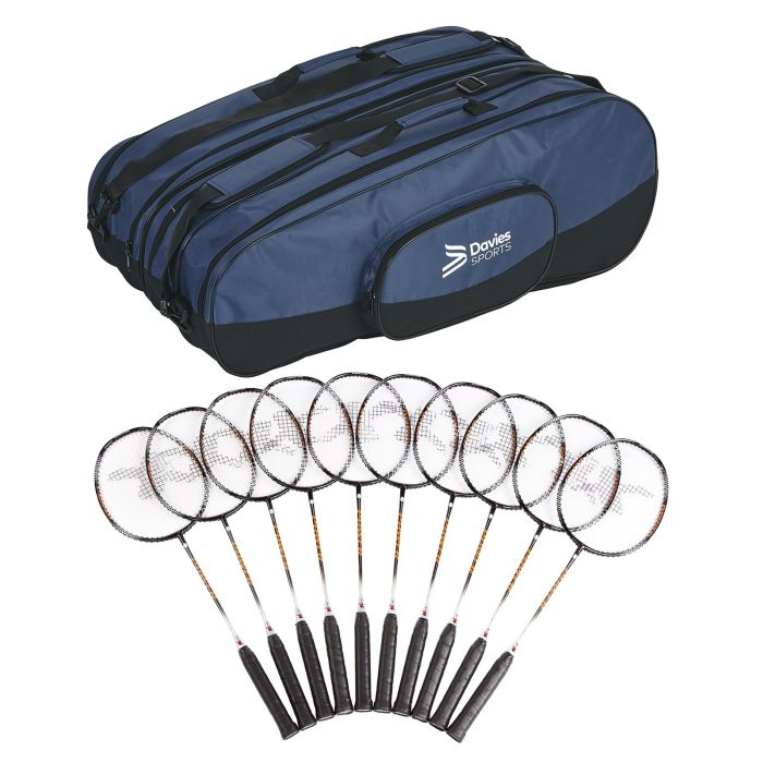 Davies Sports Power Badminton Racquet 26in - Black - Pack of 12