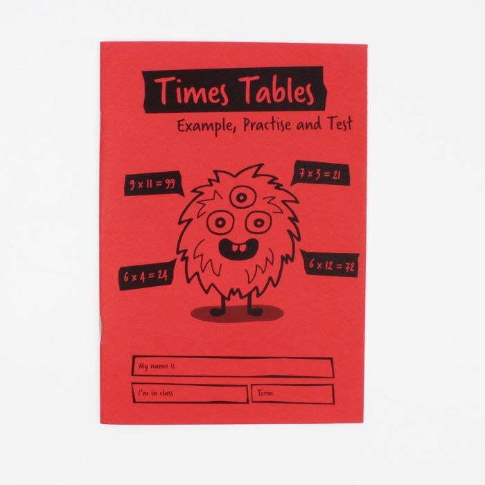 Red A5 Times Table Book 24-Page - Pack of 30
