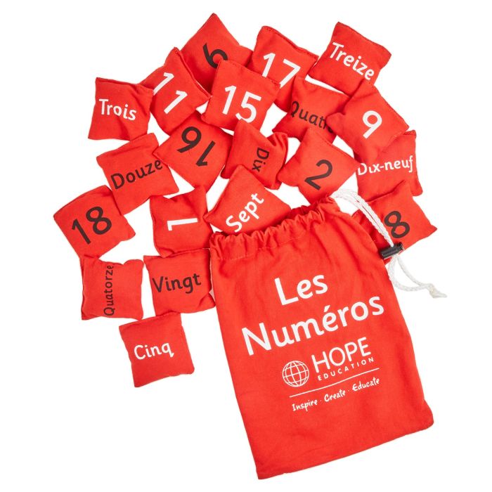 French Number Beanbags - Pack of 20