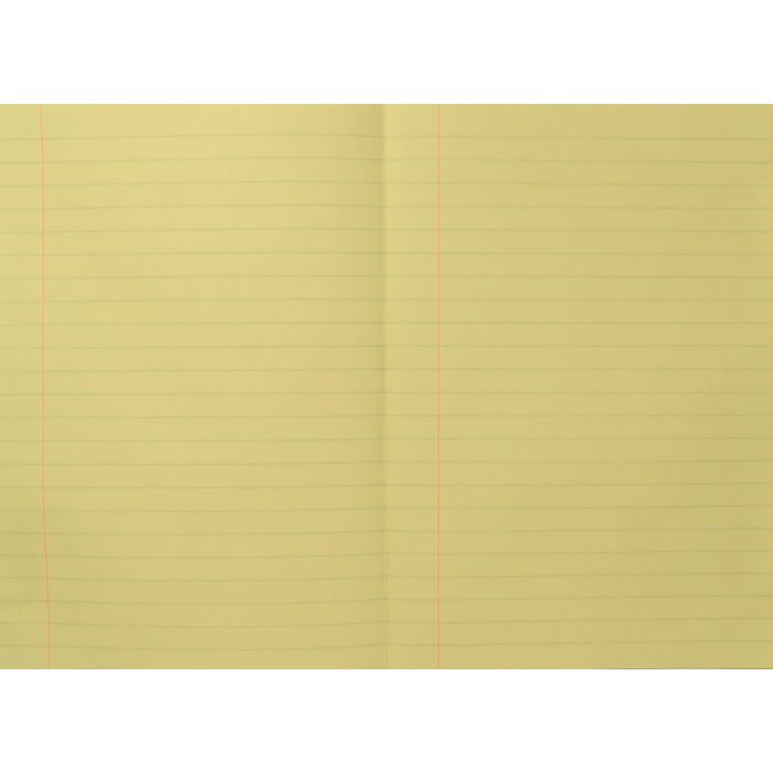 Rhino A4 Exercise Book 48 Page 12mm Ruled With Margin - Yellow - Pack of 10
