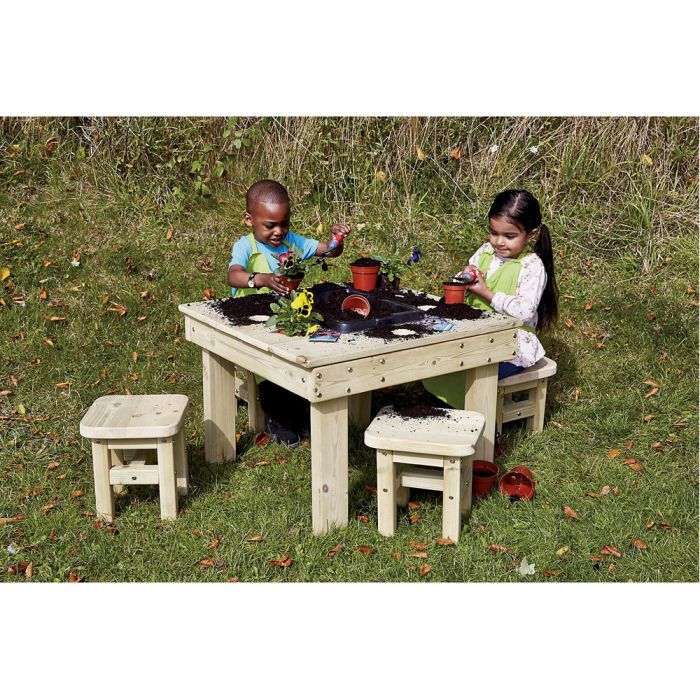 Potting Table and Stools