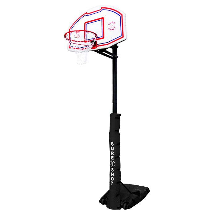 Sureshot Quick Adjust Portable Basketball Unit - White Backboard