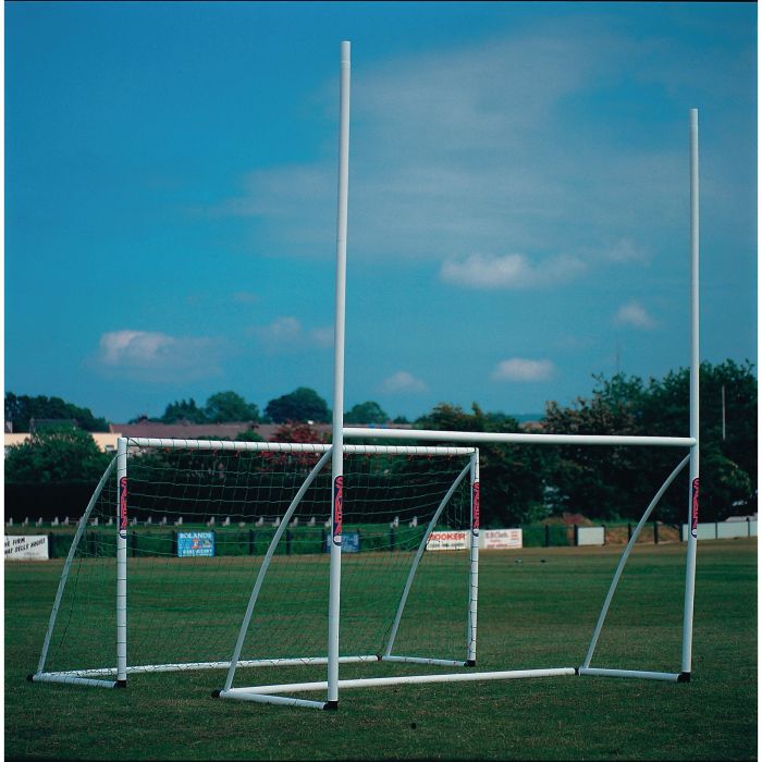Samba Rugby/Football Combination Posts - 12 x 6ft - White