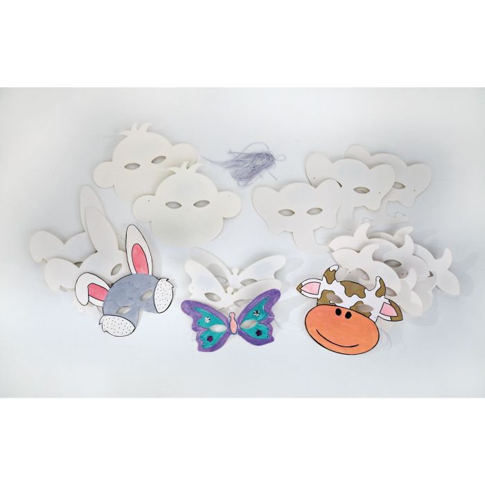 Animal Masks - Pack of 16
