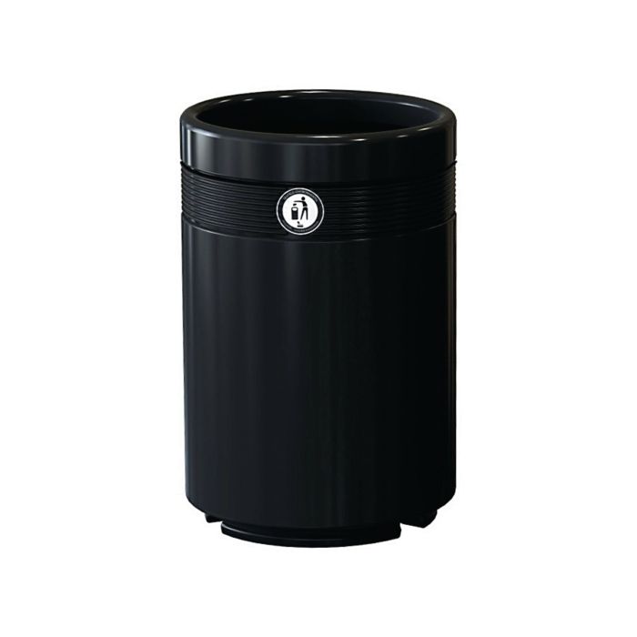 Monarch Litter Bin - Economy - Black