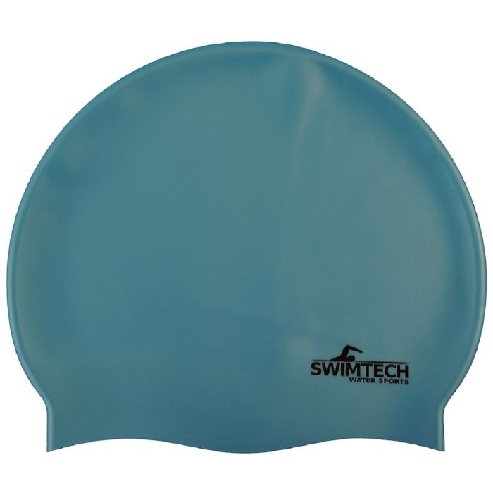 Swimtech Silicone Swim Cap - Sky Blue