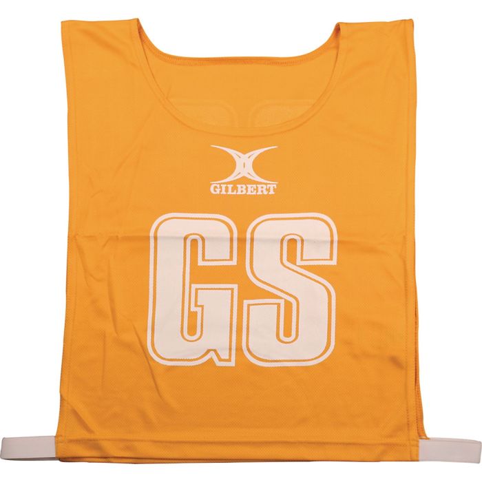 Gilbert Netball Bib - Amber - Pack of 7