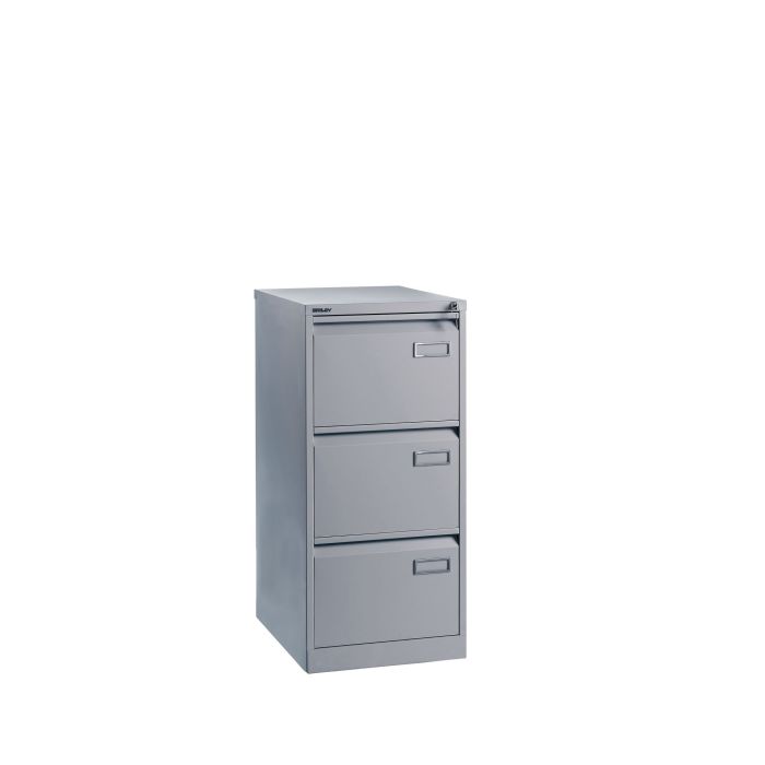 Bisley 3 Drawer Filing Cabinet - Grey