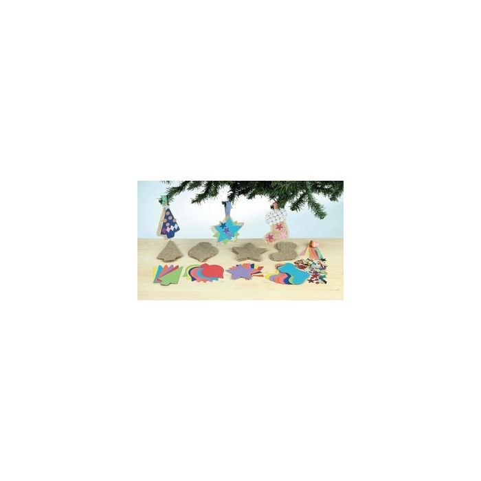 Hessian Festive Decorations - Pack of 30