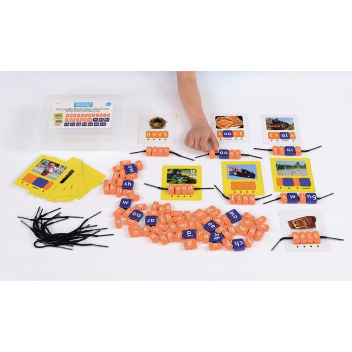 Phonics Threading Beads - CVCC and CCVC