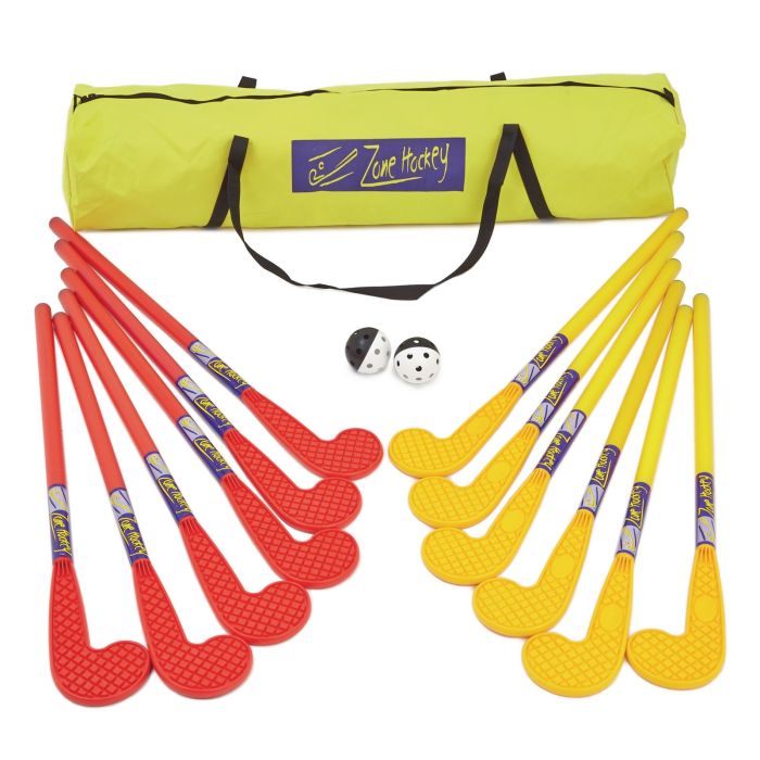 Eurohoc Zone Hockey Set - Red/Yellow