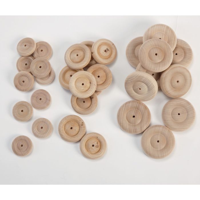 Turned Wheels - 40mm - Pack of 100