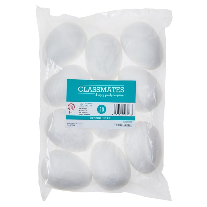 Polystyrene Eggs - Pack of 10